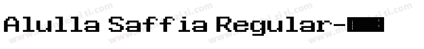 Alulla Saffia Regular字体转换